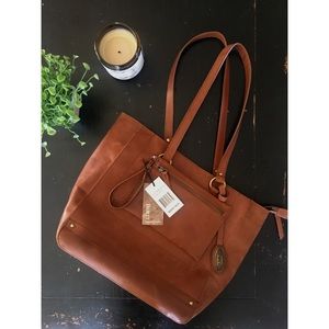Born NWT 100% Genuine Leather Tote with Wallet